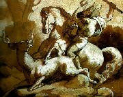 la chasse au cerf  Theodore   Gericault